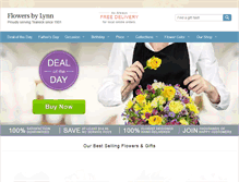 Tablet Screenshot of flowersbylynn.com